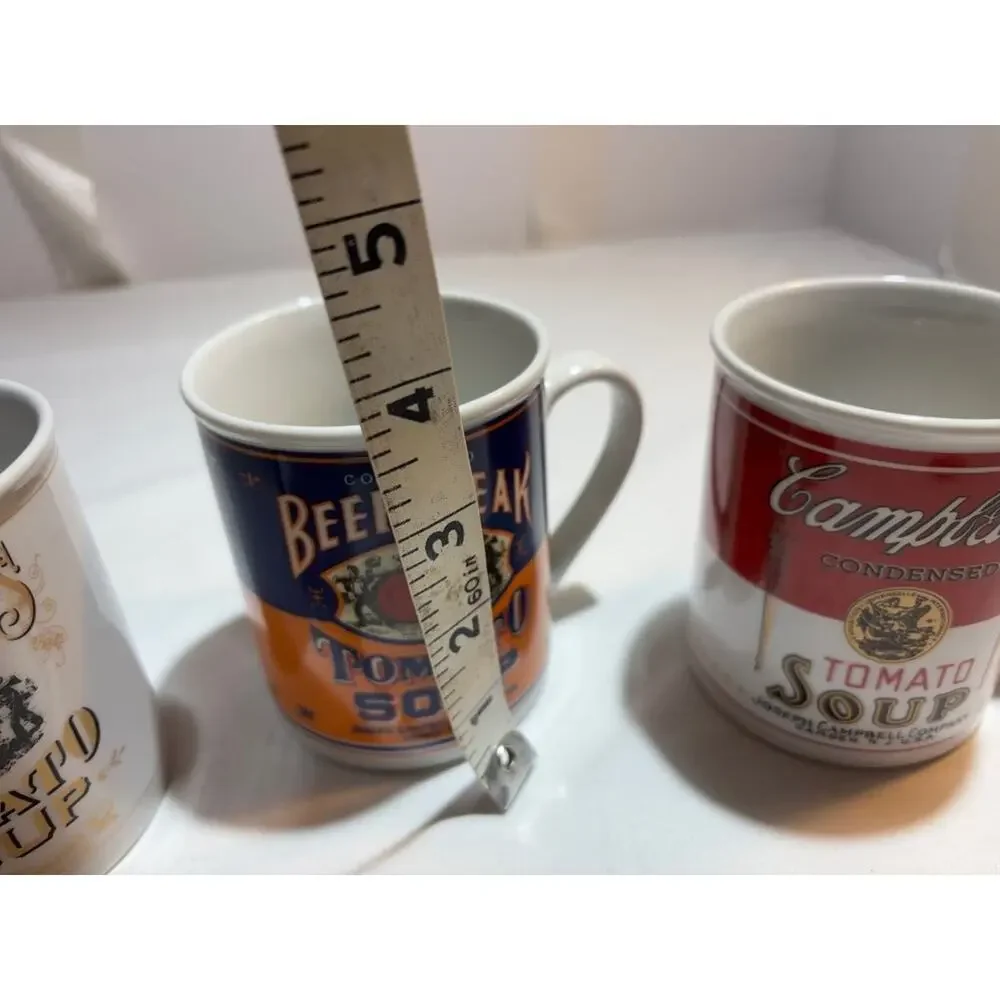 Campbell's Soup 125th Anniversary Mug Collection Set Of 4